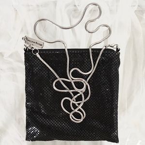 WHITING & DAVIS MESH SHOULDER BAG NWOT